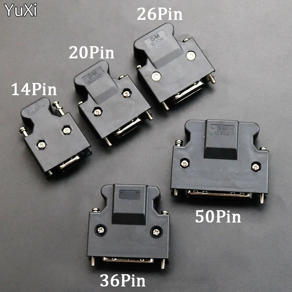 Conector SCSI HPCN tipo de ranura 14 20 26 36 50 Pin enchufe macho para Panasonic Yaskawa Mitsubishi MDR servomotor Drive IO Control