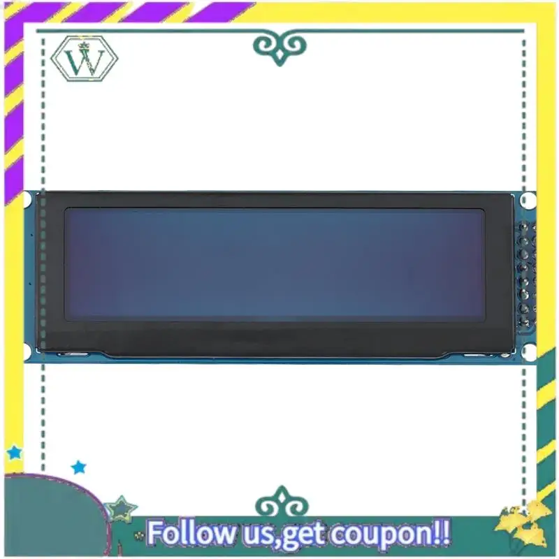 Pantalla OLED A28Q-2X de 3,12 pulgadas, 256x64, 25664 puntos, módulo LCD gráfico, pantalla LCM, controlador SSD1322, compatible con SPI (amarillo)