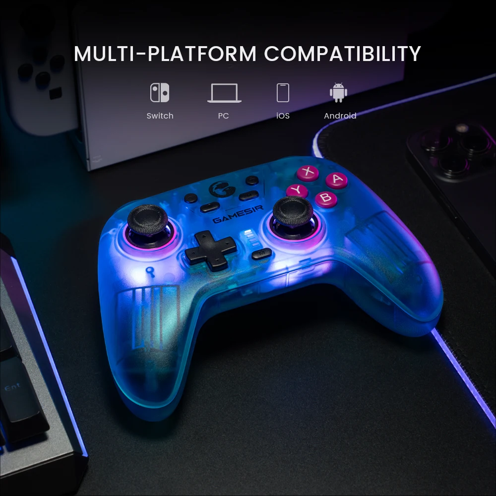 GameSir Nova controlador de interruptor inalámbrico Bluetooth Gamepad efecto Hall Joystick para Nintendo Switch iPhone Android teléfono PC - imagen 4
