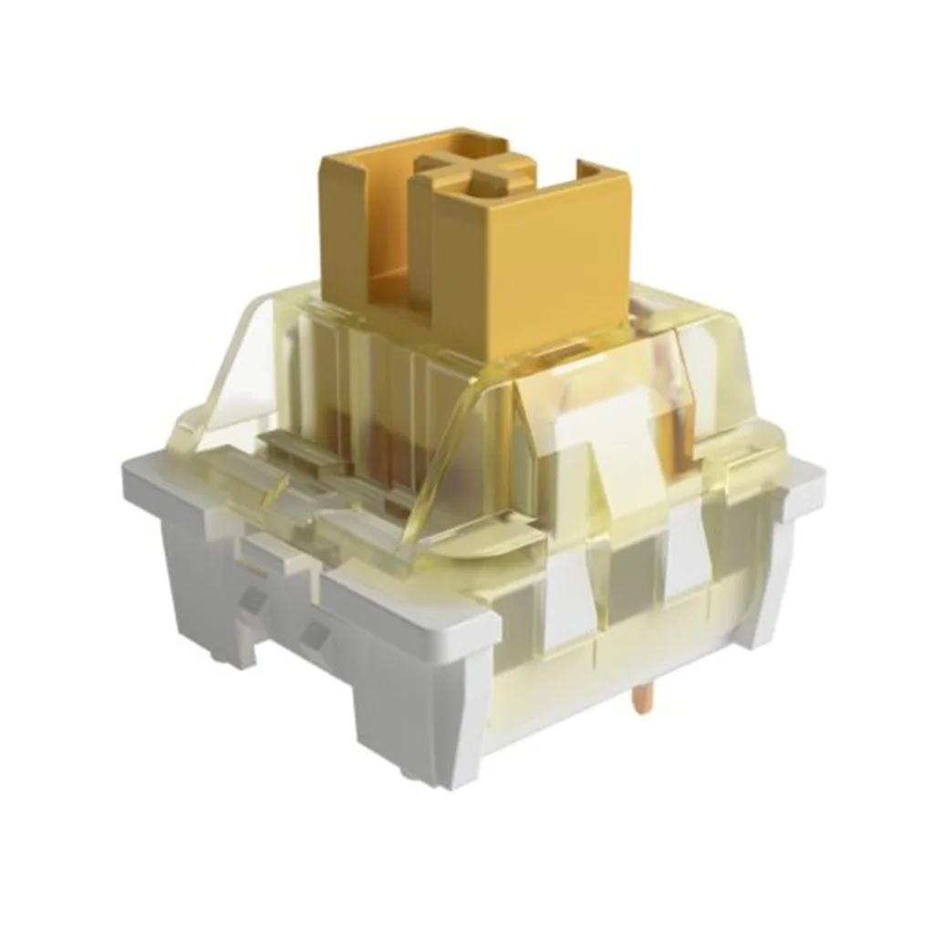 AKKO CS esponja naranja interruptor 3 pines 60gf táctiles personalizados DIY interruptores para teclado mecánico juego MX Switch lubricación de fábrica