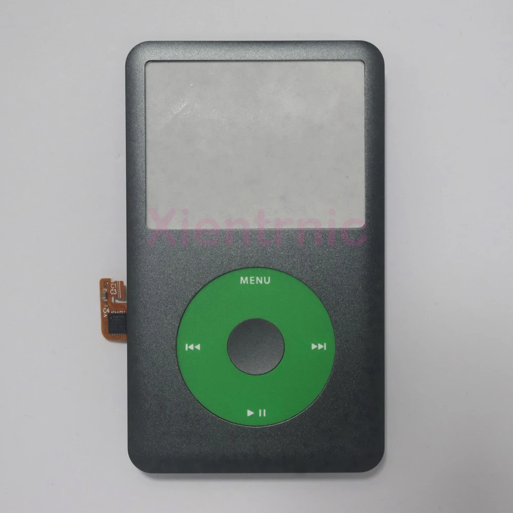 Panel de cubierta frontal para iPod 6th Classic, kit de carcasa de cable flexible con rueda de clic para reemplazo, color gris, A1238 - imagen 3