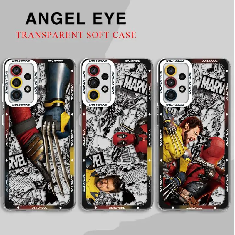 Funda de teléfono de Marvel Deadpool y Lobezno para Samsung, A13, A14, A15, A23, 4G, 5G, A24, 4G, A25, A33, A34, A53, A54, A73, A35, A55, 5G - imagen 3