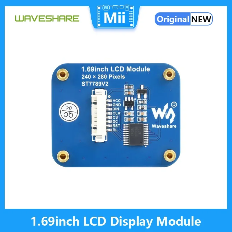 Pantalla LCD Raspberry Pi Módulo de pantalla LCD de 1,69 pulgadas, resolución 240 × 280, interfaz SPI, IPS, 262K colores - imagen 4