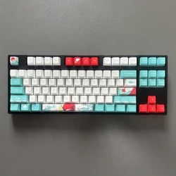 Teclas Sublimacion MX Switch - perfil cereza Coral, PBT, 6,25u 7U