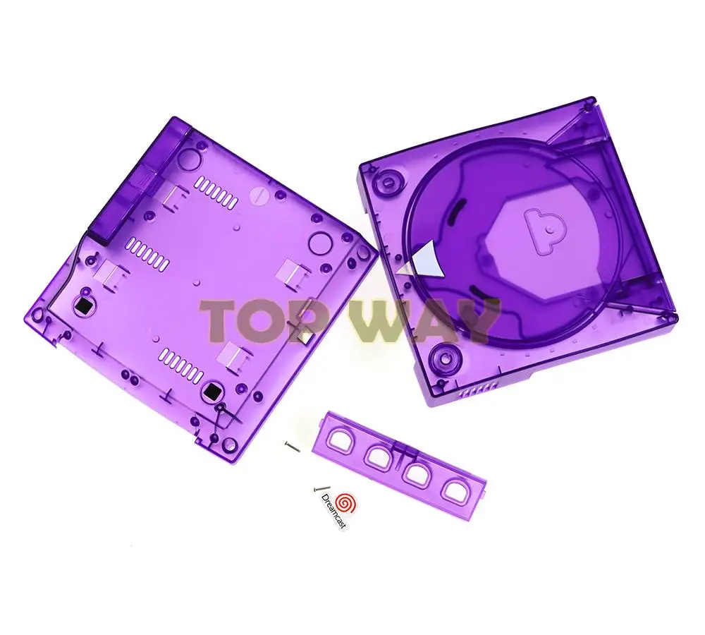 Funda protectora de consola de juegos, carcasa translúcida de repuesto para SEGA Dreamcast DC, accesorios para juegos, 1 unidad - imagen 2