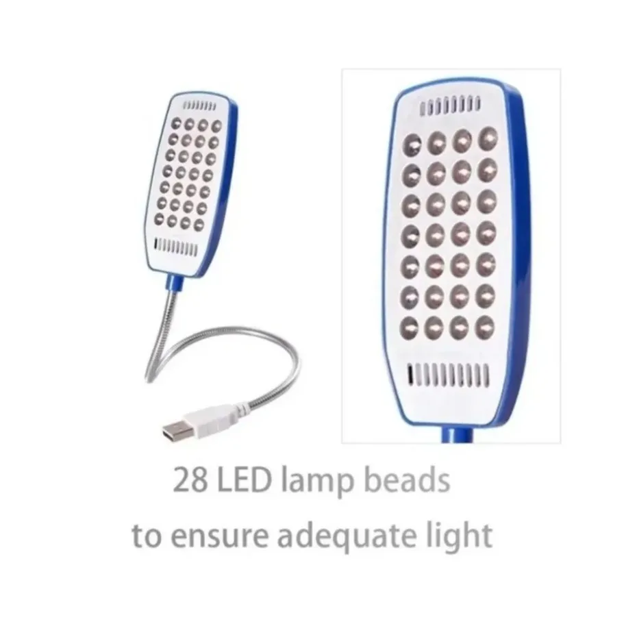 Interruptor USB de 4 colores, luz LED de 28LED, lámpara de Metal Flexible superbrillante, luces de lectura de libros para artículos esenciales para muebles de portátiles - imagen 5