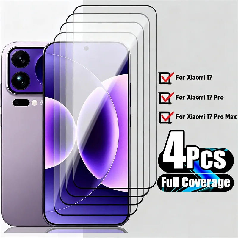 Para Xiaomi 17 Pro Max cubierta completa de vidrio templado Xiaomi 17 Pro Max Protector de pantalla HD película de vidrio para teléfono Xiaomi 17 Pro Max - imagen 2