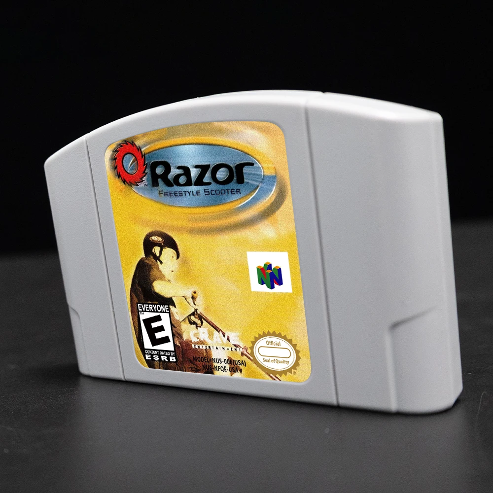 Cartucho de juego Razor Freestyle Scooter para consolas NTSC USA de 64 bits, tarjeta de juego N64