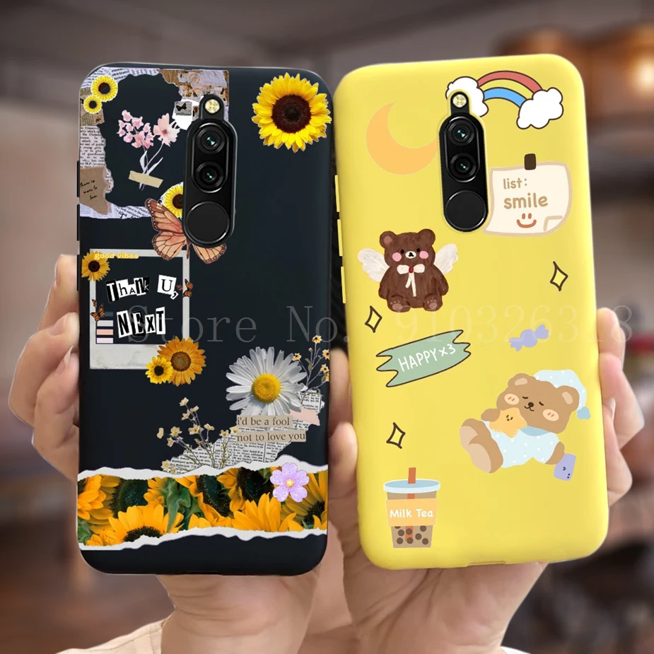 Funda de silicona blanda para Xiaomi Redmi 8 8A, carcasa elegante pintada con caramelo, parachoques - imagen 3