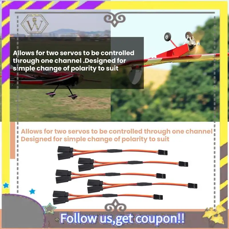 Nuevo 5 uds 150Mm Y tipo Cable de extensión de línea extendida Cable para Futaba Jr Y arnés Servo extensión - imagen 4