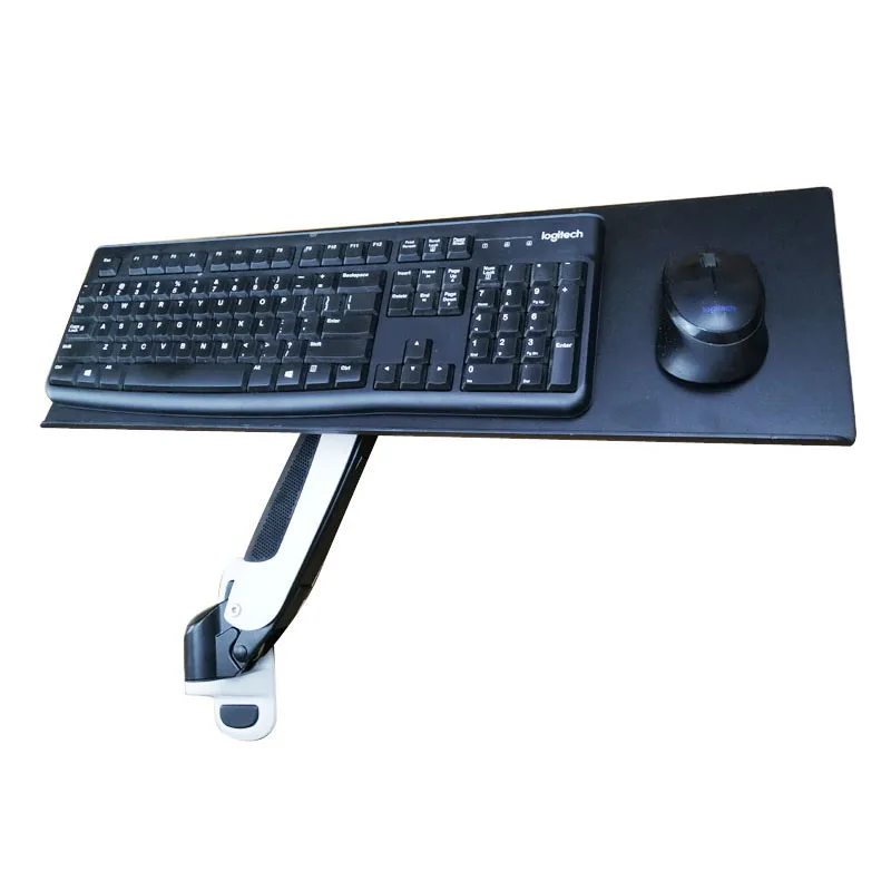 DL-GM111WKY Aluminio 27 pulgadas 0-8kg 360 abrazadera giratoria prensa de aire resorte de gas teclado grande montaje en pared con ratón largo - imagen 3