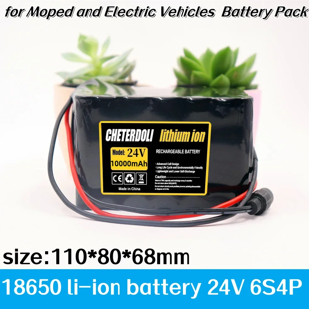 Batería de litio 6s4p 24V 10000mAh 18650 25,2v 10000mAh para ciclomotor eléctrico de silla de ruedas/eléctrico/batería de iones de litio. - imagen 2
