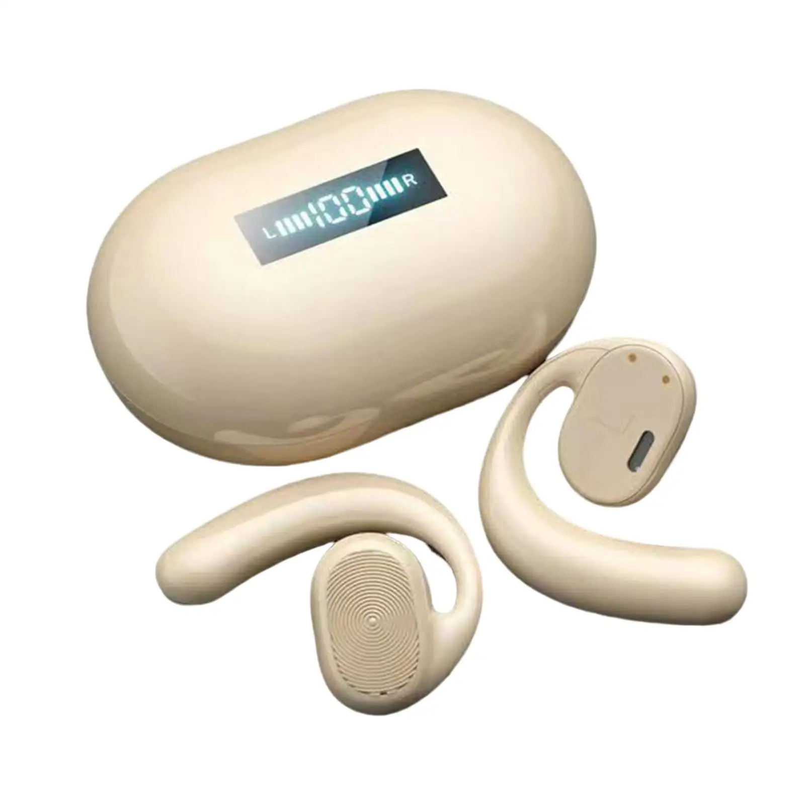 Blueteeth 5.0 Auriculares Auriculares inalámbricos Auriculares abiertos para auriculares Negro