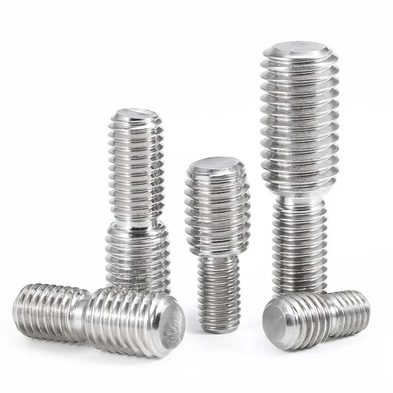 Tornillos reductores M4 M5 M6 M8 M10 M12 M16, convertidor adaptador de cámara, conversión de perno de acero inoxidable 304, tornillo sin cabeza de doble punta - imagen 5