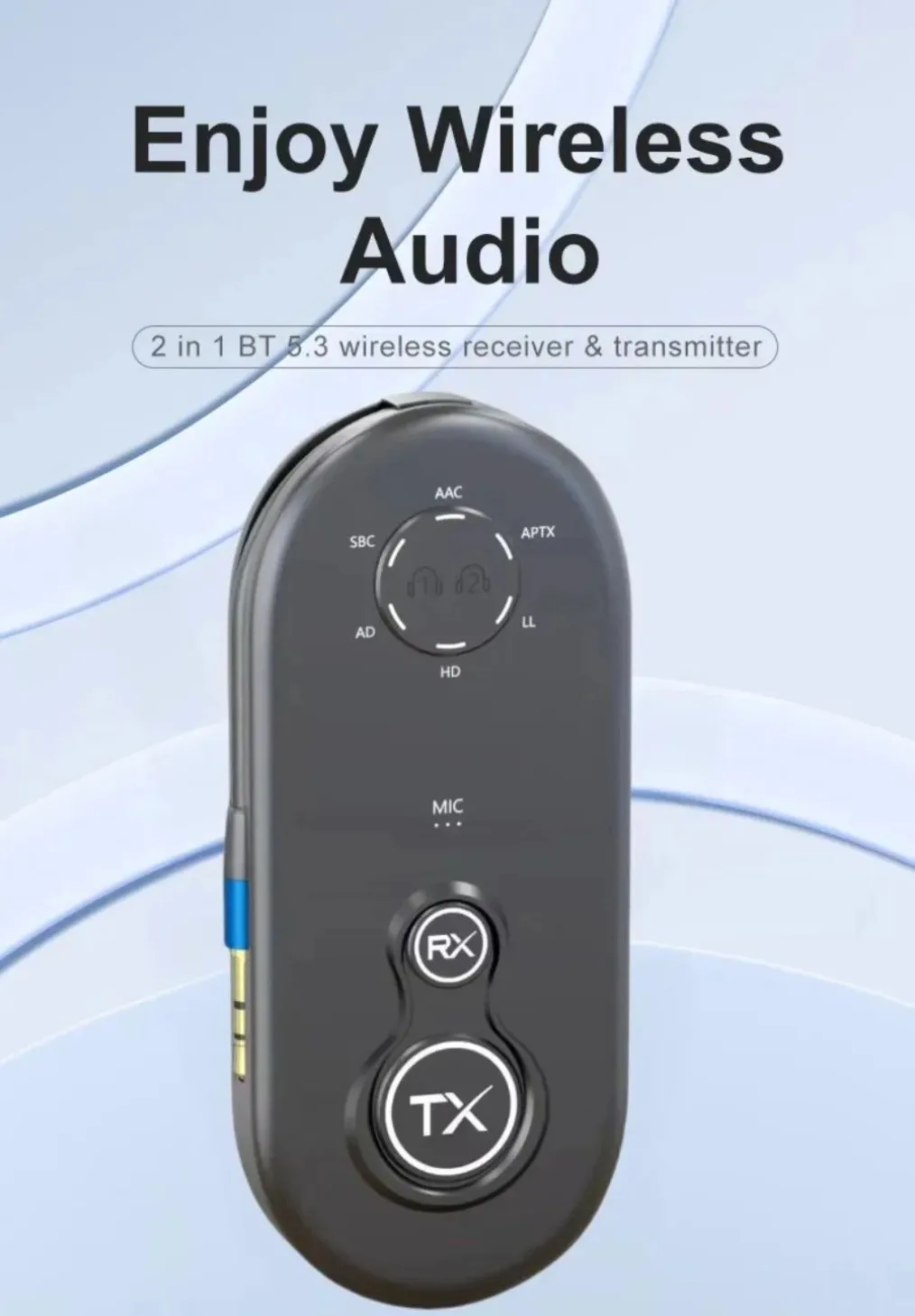 Transmisor Bluetooth 5,4 APTX HD LL adaptador de Audio inalámbrico USB adaptable de baja latencia óptico Coaxial AUX para PS4 PC TV altavoz - imagen 4