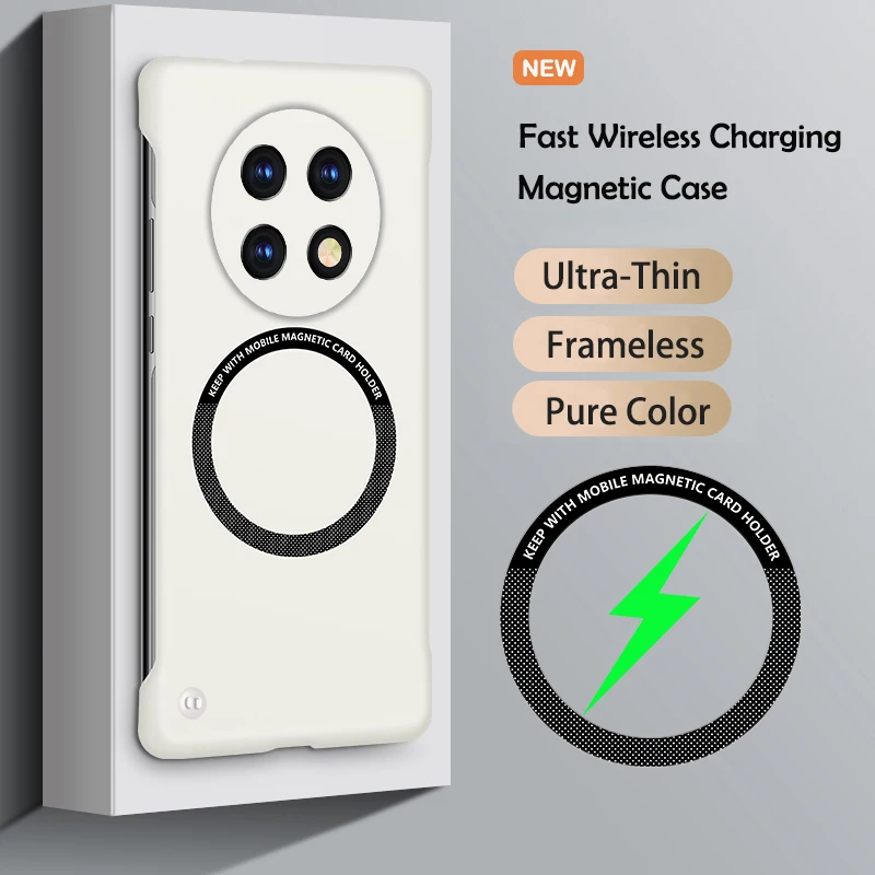 Funda de teléfono de Color sólido sin marco magnética ultradelgada de lujo para Realme GT Neo 2 3 3T 10 11 12 13 14 Pro Plus cubierta a prueba de golpes - imagen 3