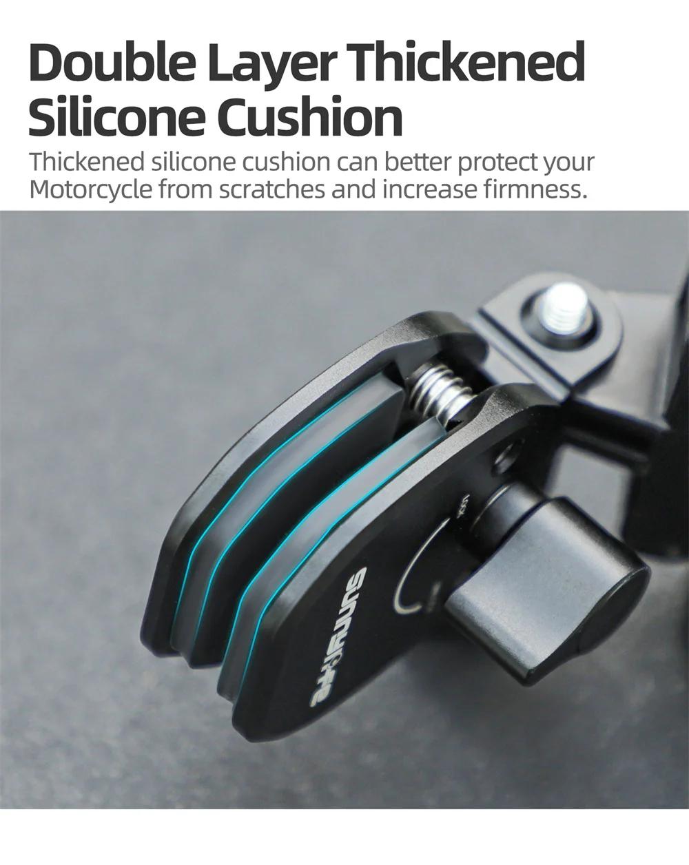 Soporte de aluminio para parabrisas de motocicleta, soporte de Clip para cámara de acción Insta360 X5/x4/x3/go3/3S DJI Action 5Pro 4 3/gopro - imagen 2