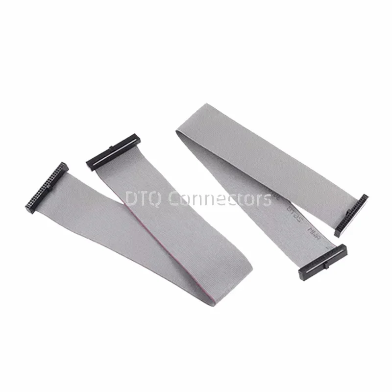 1 Uds FC-1.27mm Cable de datos de cinta plana gris IDC extremos dobles JTAG ISP descarga 6P/10/14/16/20/30/34/40/50 Pin paso misma dirección - imagen 4