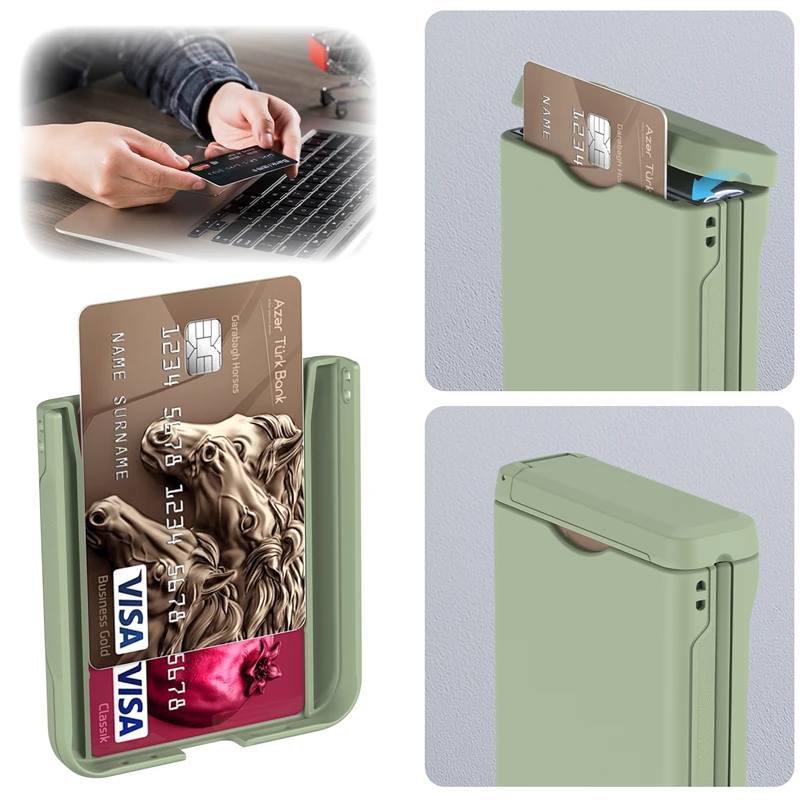 Funda de teléfono con soporte para tarjetas multifuncional para Samsung Galaxy Z Flip 7 6 5 4 3 cubierta ultrafina mate con bisagra de soporte a prueba de golpes - imagen 4