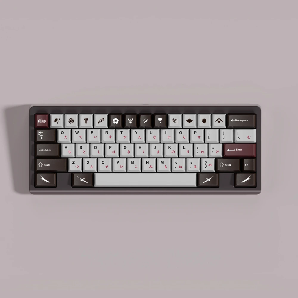 Juego de teclas blanqueadoras para teclado mecánico, teclas con diseño de perfil Cherry, 61, 64, 68, 84, 96, 104, 1 Juego - imagen 5