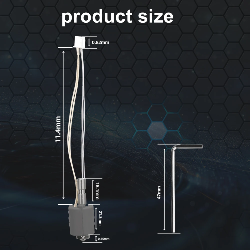 Kit Hotend para Anycubic Kobra 3 Max, boquilla bimetálica integrada de acero endurecido, componente de calefacción de cerámica, reemplazo de impresora 3D - imagen 3