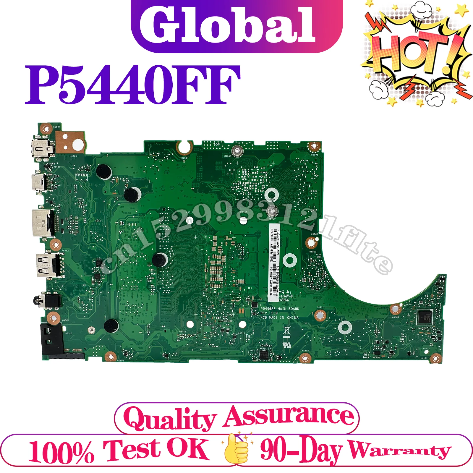 Placa base P5440FF P5440FA P5240FF P5240FA P5340FF P5340FA para placa base de ordenador portátil ASUS i3 i5 i7 8th RAM 4GB 8GB