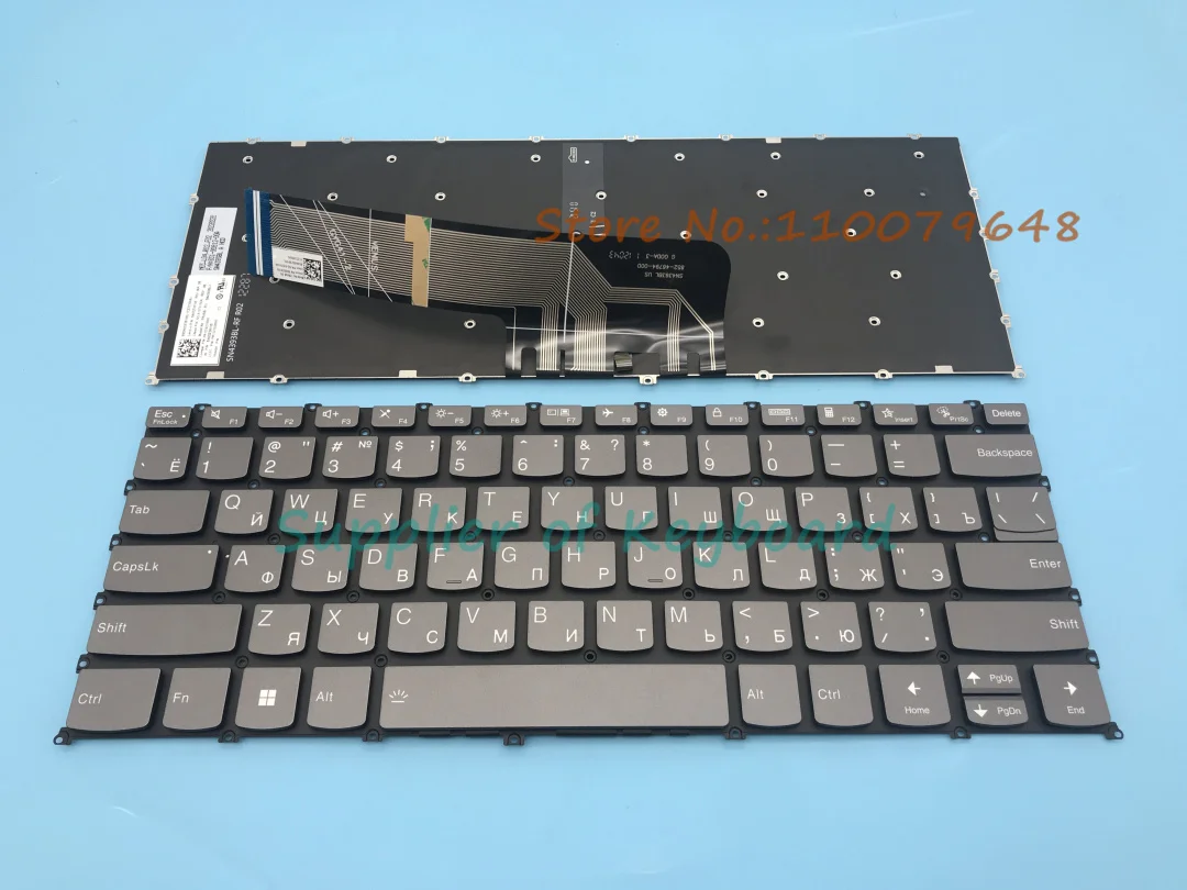 Nuevo teclado inglés/ruso para Lenovo FLEX 5-14ALC7 5-14IAU7 5-14IRU8 5-14ABR8 82R7 82TA 82R9 retroiluminado para ordenador portátil - imagen 2