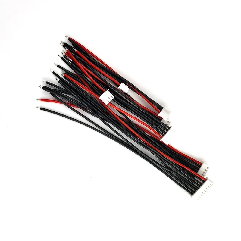 5 uds JST XH XH2.54 1s 2s 3s 4s 5s 6s 7s conector de Cable de enchufe del cargador de batería 5cm 8cm 10cm 15cm 20cm 3239-22AWG Cable de silicona - imagen 2