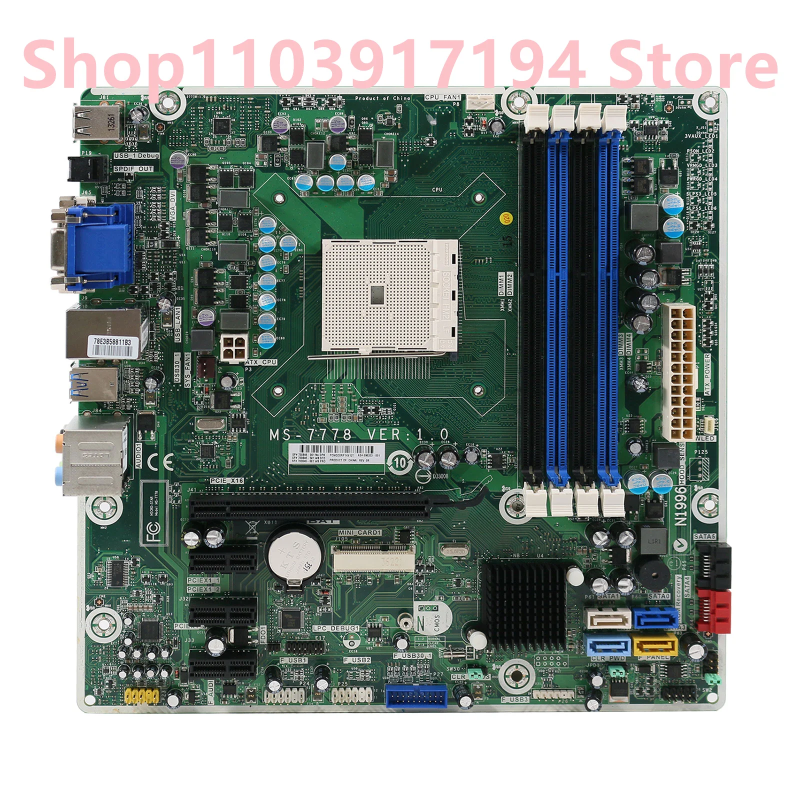 Para HP Pro 3400 3515 MS-7778 700846-001 696333-001 FM2 placa base - imagen 2
