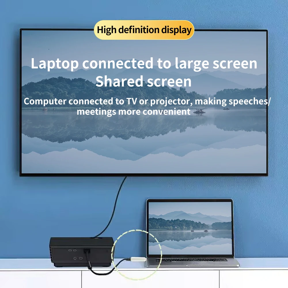 MUICAI-convertidor de Cable HDMI a VGA, convertidor macho a hembra, adaptador HD 1080P, Audio de 3,5mm para TV Box, PC, portátil y tableta - imagen 5