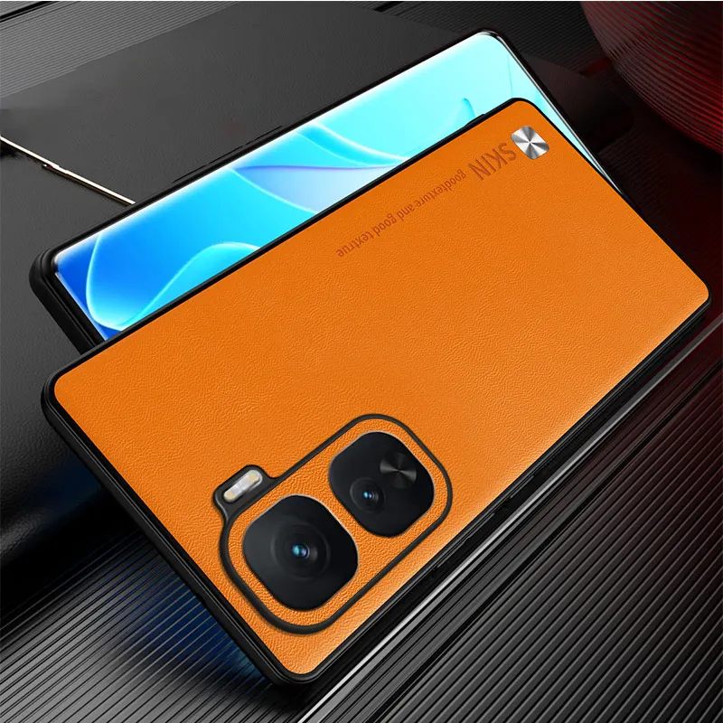 Funda de cuero de lujo para IQOO Neo10, Funda protectora de silicona para cámara de teléfono para VIVO IQOO Neo 10, Funda de parachoques a prueba de golpes - imagen 2