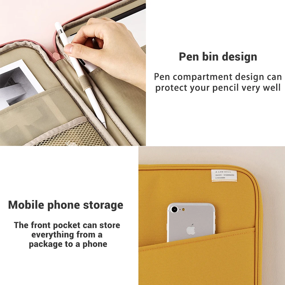 Bolsa para tableta para 2025, funda para tableta de 11-13 pulgadas, compatible con iPad Air 4 5, iPad Pro 11 M2 iPad 10. ° bolso interior - imagen 5