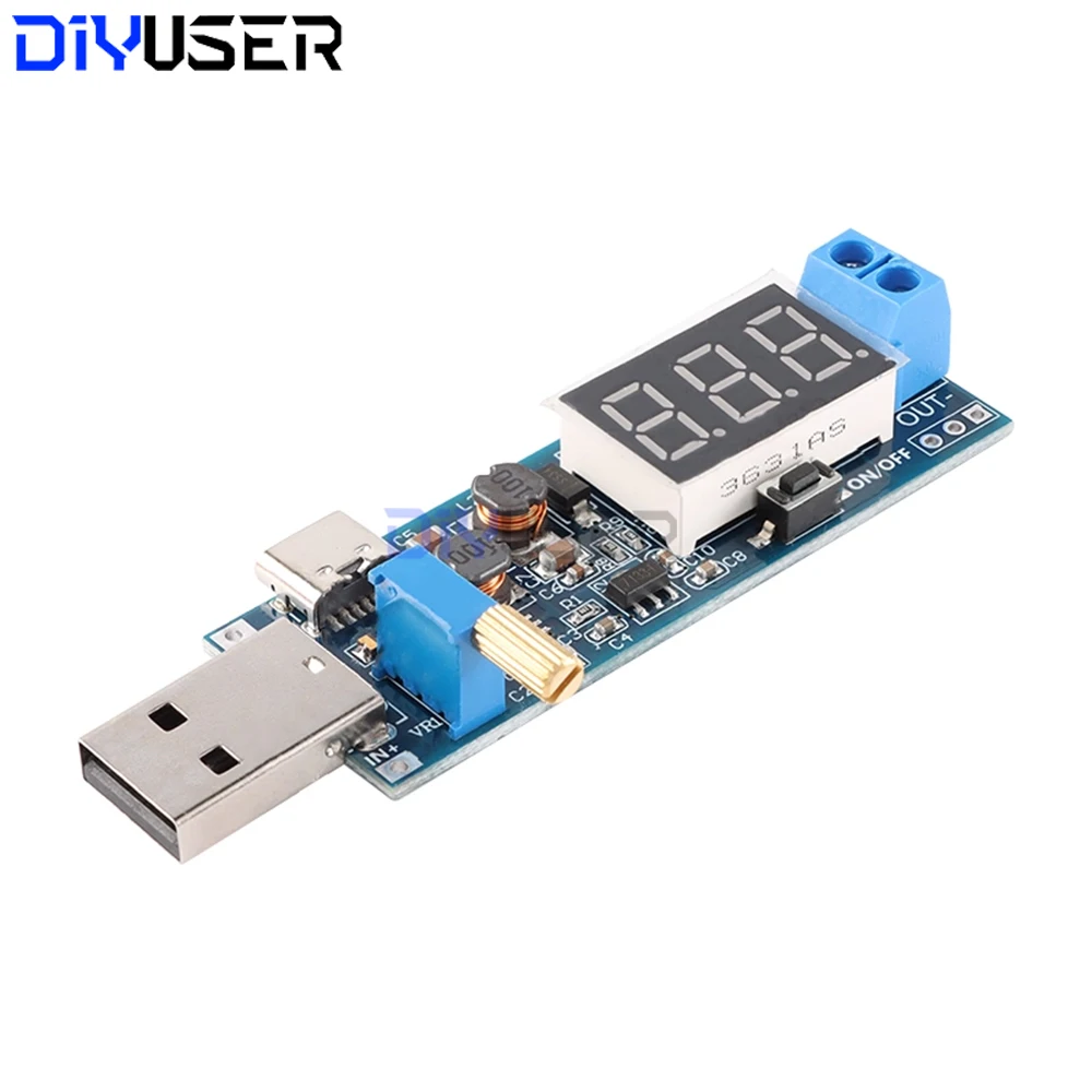 Módulo convertidor Boost Buck ajustable, DC-DC 5V a 3,3 V 12V reductor, amplio voltaje 1,2 V-24V para electrónica Arduino DIY - imagen 5