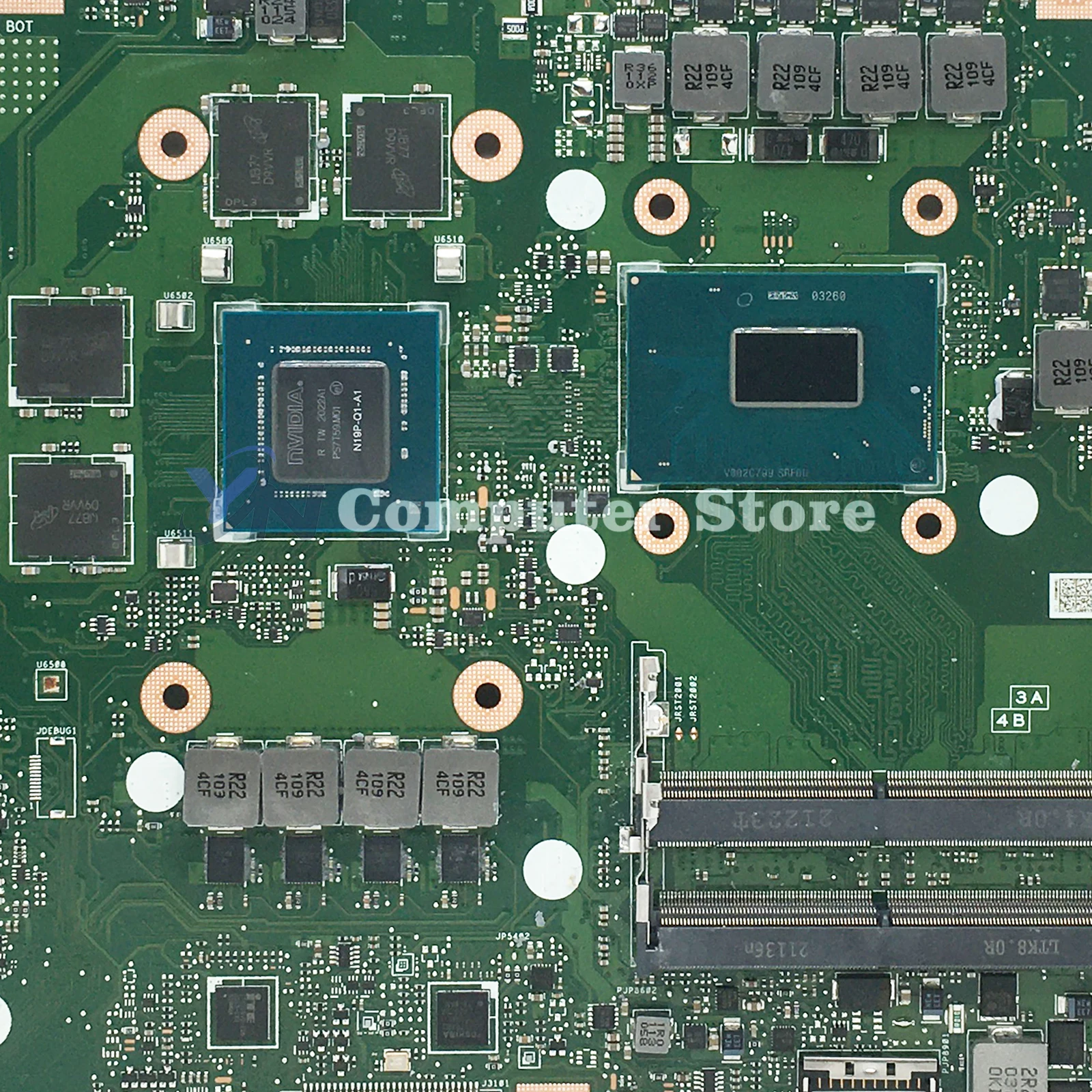 Placa base W730G1T para ASUS ProArt Studiobook Pro X W730G2T W730G2T placa base para ordenador portátil I7-9750H CPU T1000 T2000 GPU - imagen 5