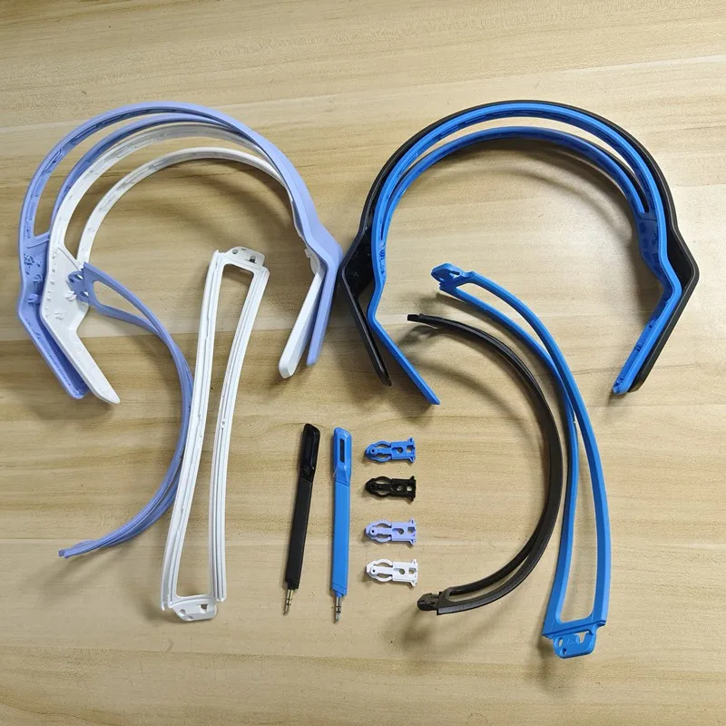 Piezas de repuesto para auriculares inalámbricos Logitech G733, diadema de plástico, micrófono de goma de silicona, bisagra, piezas de repuesto giratorias