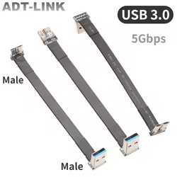 Cable USB 3.0 A Macho a Micro-B Plano 90º – 3 a 300cm