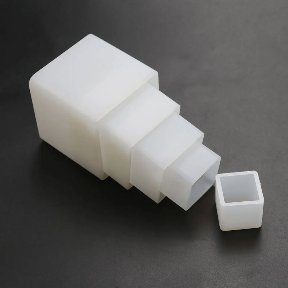 JCD-Moldes de resina Epoxy de 20-70mm, forma de cubo cuadrado, vela, molde de cristal de silicona, manualidades de yeso, molde de silicona de fundición - imagen 5