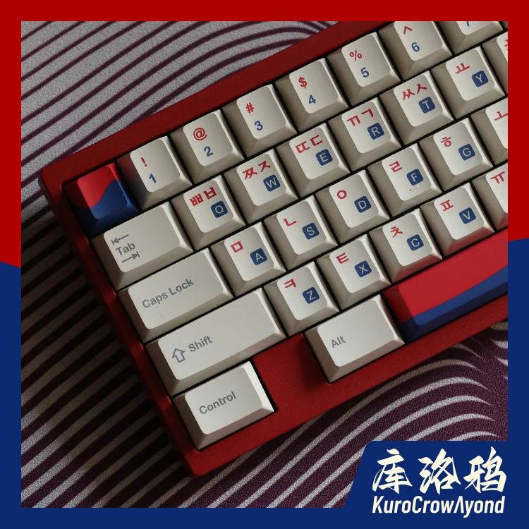 Echome-teclas coreanas Pbt Cherry, teclas de sublimación de tinte para teclado mecánico, diseño ISO ANSI, teclas colgantes personalizadas - imagen 3