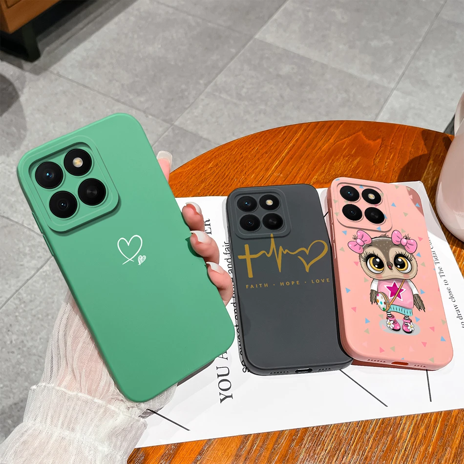 Para Honor X8C funda belleza mariposa suave silicona líquida cámara protección teléfono cubierta para Honor X8 C HonorX8C Fundas anticaída - imagen 2