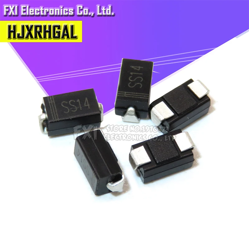 Diodo rectificador 1N5819 SS14 1N5822 SS34 1N4004 1N4007 SS16 1N5817 SS12 SMA, 100 piezas, SS110 SS36 SS24 SR2100 SS210 SS310 M7 M5 M4 - imagen 2
