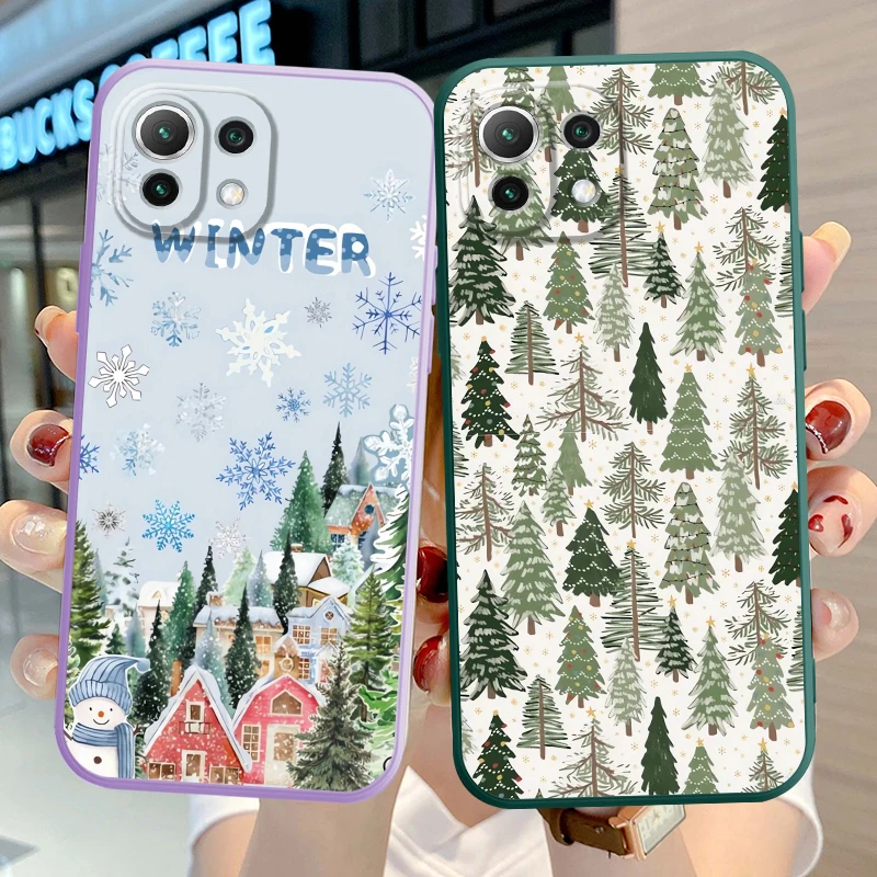 Funda de teléfono con árbol de Navidad para Xiaomi Mi 11 12 Lite 10T 11T 12T Pro 13 funda suave - imagen 2