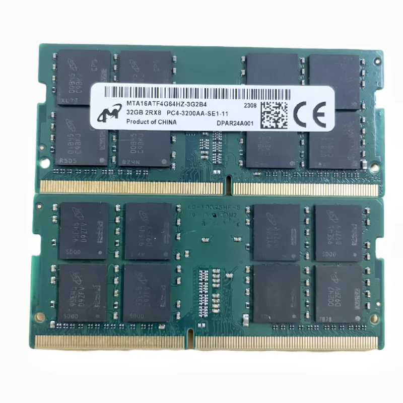 Micron RAMS DDR4 32GB 3200MHz Memoria para portátil DDR4 32GB 2RX8 PC4-3200AA-SE1-11 SODIMM 1.2V - imagen 4