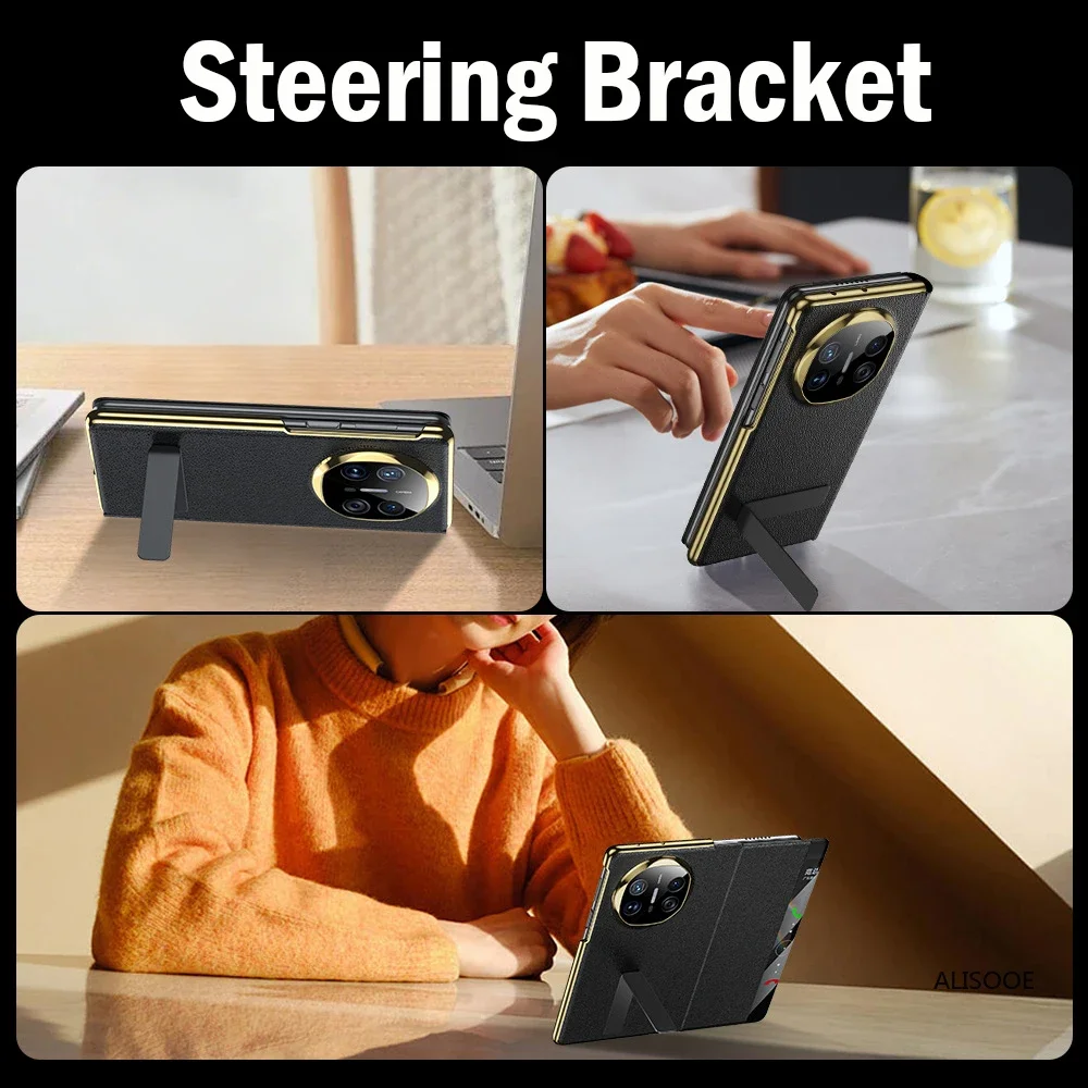 Funda con soporte de dirección para Huawei Mate X6, Funda de cuero con tapa para teléfono con vista inteligente para Huawei Mate X6 5G Capa Funda - imagen 5