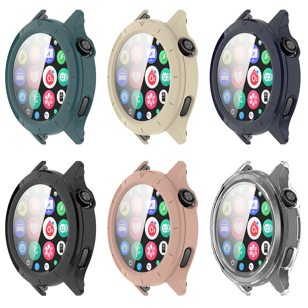 Funda de PC + vidrio templado para Xiaomi Watch S4, Protector de pantalla de carcasa completa, cubierta de parachoques para Xiaomi Watch S4 eSIM, accesorios inteligentes - imagen 2