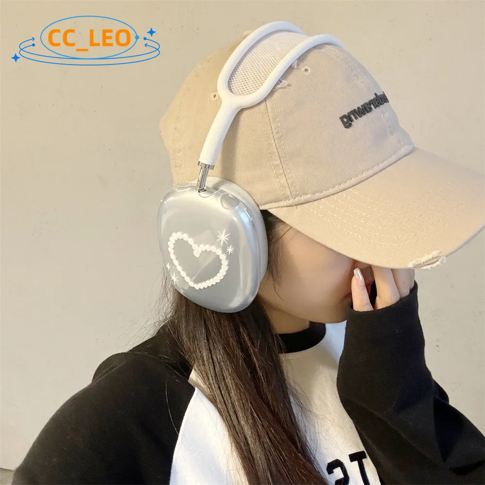 Compatible con AirPods Max funda suave transparente para AirPods Max funda protectora a prueba de golpes bonita - imagen 3