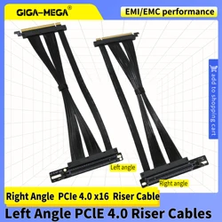 Cable extensión PCIe para tarjeta gráfica con toma en ángulo negro