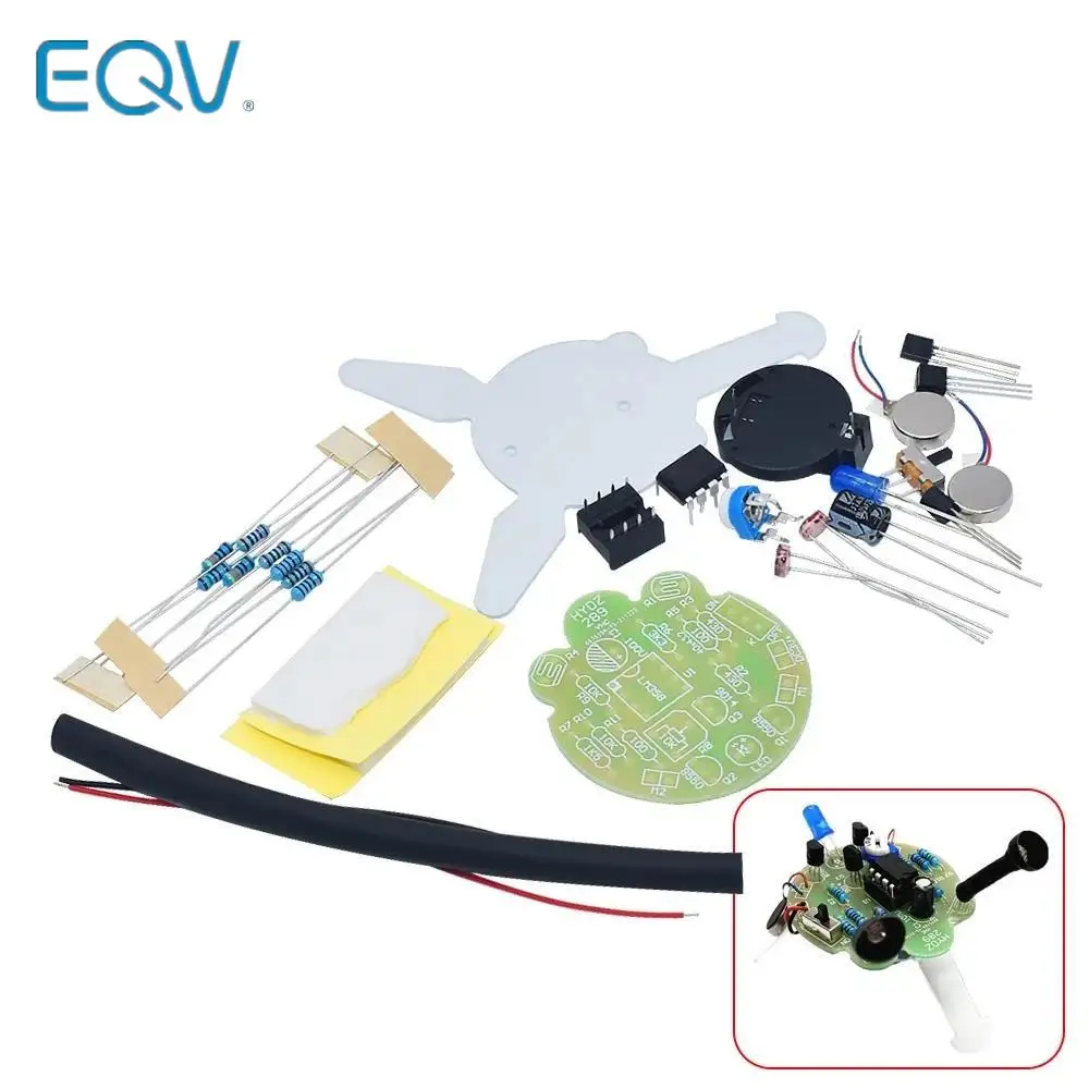 Luz LED de respiración para soldar, Kit de bricolaje, simulación de luciérnaga intermitente, Robot de juguete, Sensor fotosensible, pieza de Robot móvil, electrónico