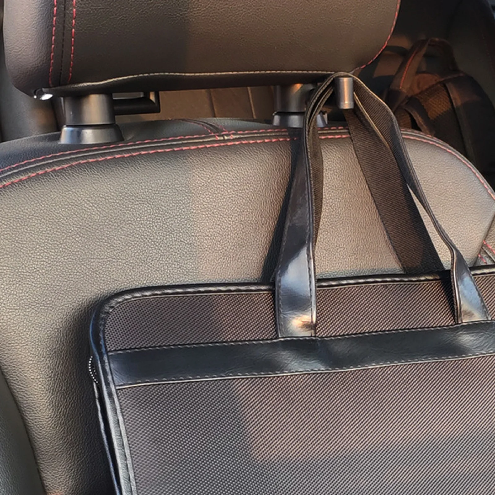 Gancho de aleación de aluminio para reposacabezas de asiento de coche, organizador de asiento trasero automático, soporte de almacenamiento para bolso, monedero, bolsas, artículos diversos de ropa - imagen 5