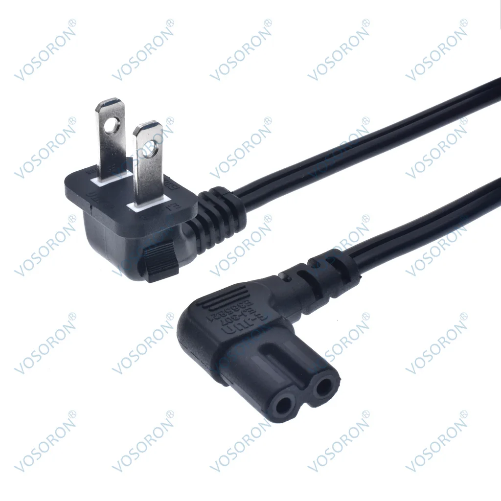Cable de alimentación de 90 grados en ángulo recto de 1,8 m/5,9 pies para samsung philips sony LED TV