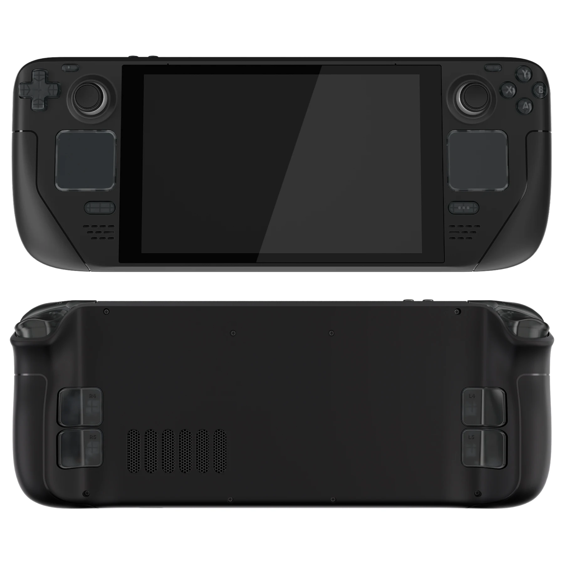 eXtremeRate Juego completo de botones de repuesto para Steam Deck LCD - Negro pizarra transparente - imagen 2